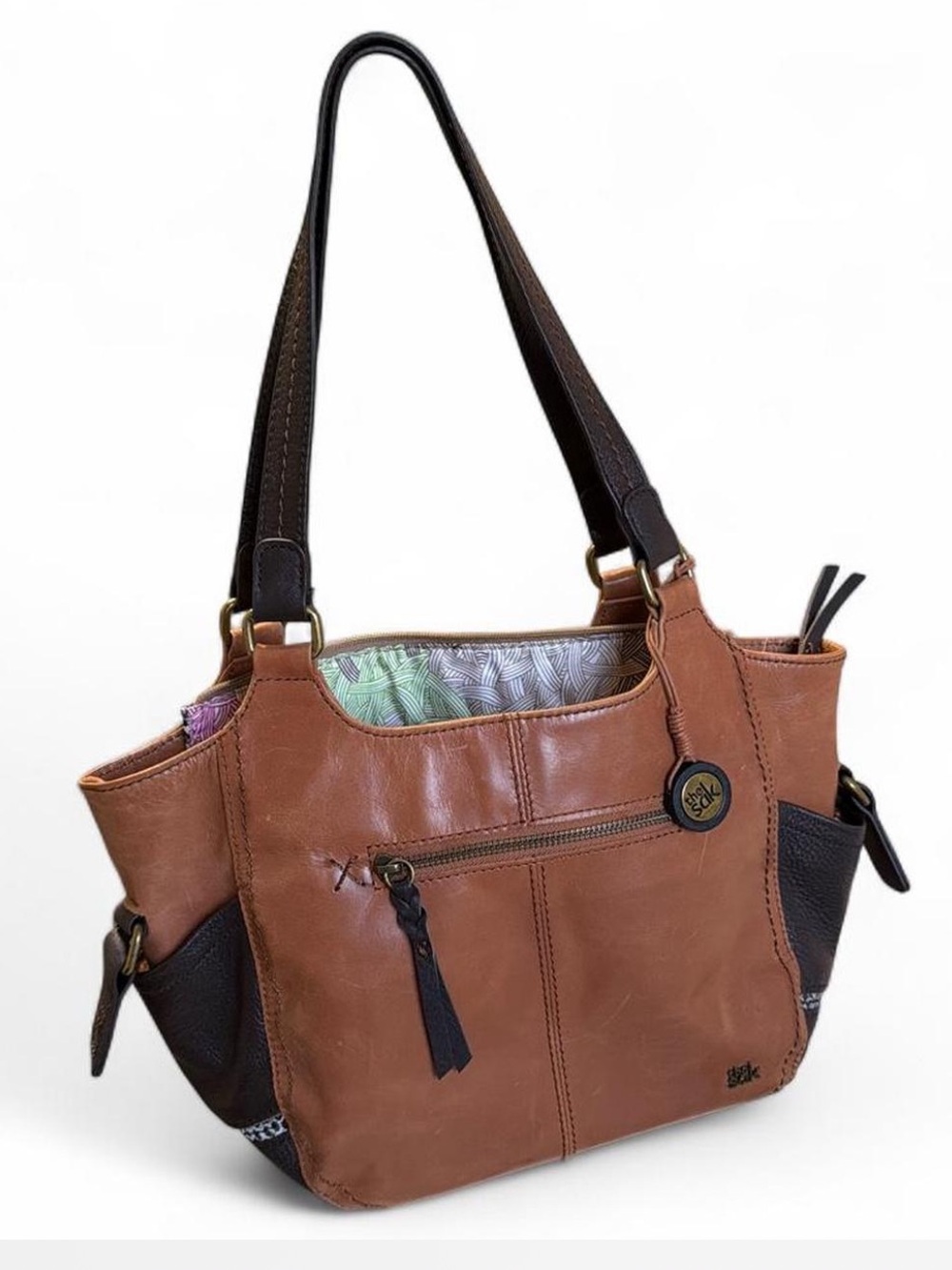 The Sak Brown Leather Tote Bag